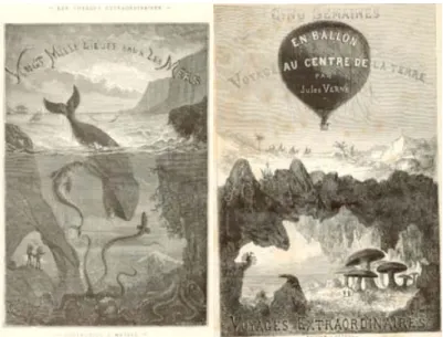 Figure 4 : illustrations des romans de Jules Verne