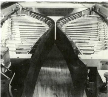 Figure 15 : Col variable utilisant des membranes flexibles activées par des vérins [Kenney et  al., 1954] 