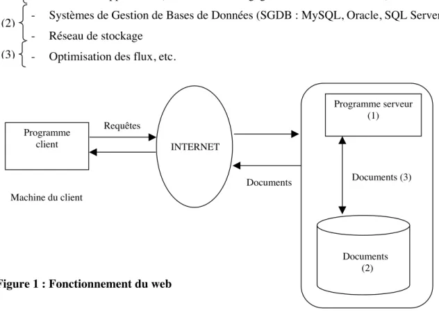 Figure 1 : Fonctionnement du web 