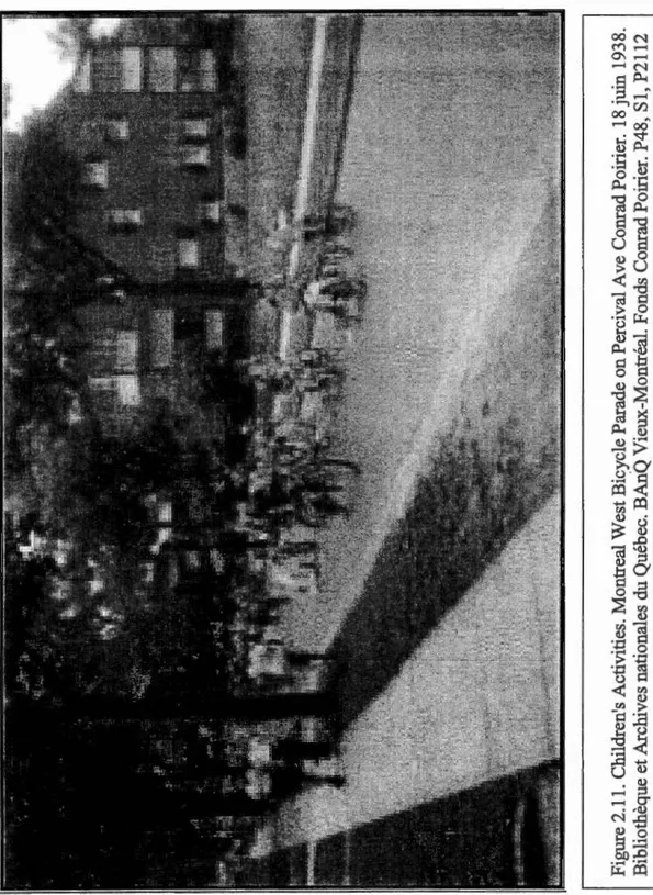 Figure 2.11. Children's Activities. Montreal West Bicycle Parade on Percival Ave Conrad Poirier