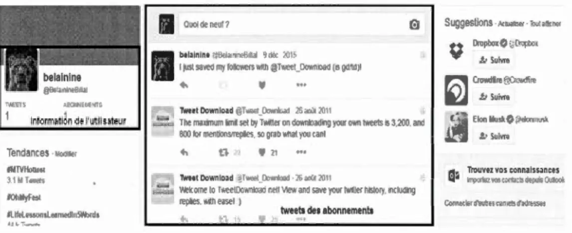 Figure  3.1  Capt ure  d 'écr a n  d e  l a  page  d 'accue il  de  1\v i tt e r 