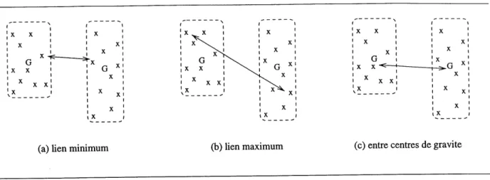 Figure 3.3 - Distances entre groupes.