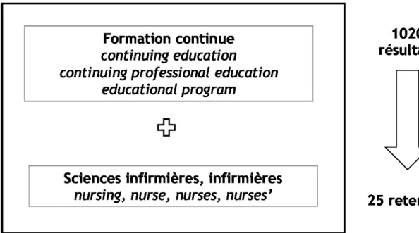 Figure 1. Recension des écrits FC en sciences infirmières 