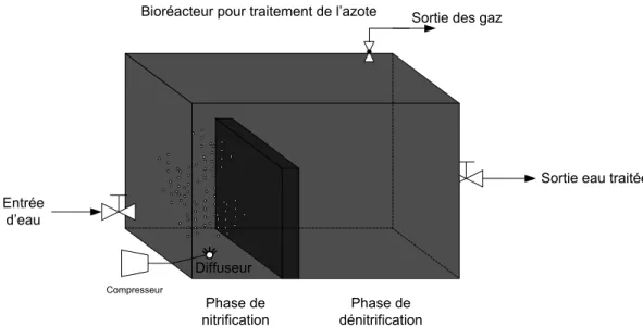 Figure 15 : Bioréacteur pour traitement de l'azote 