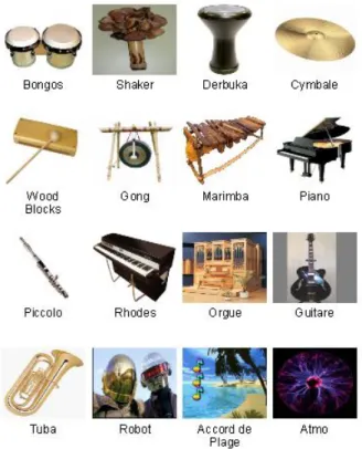 Figure 5.3: Instrument palette for MAWii.