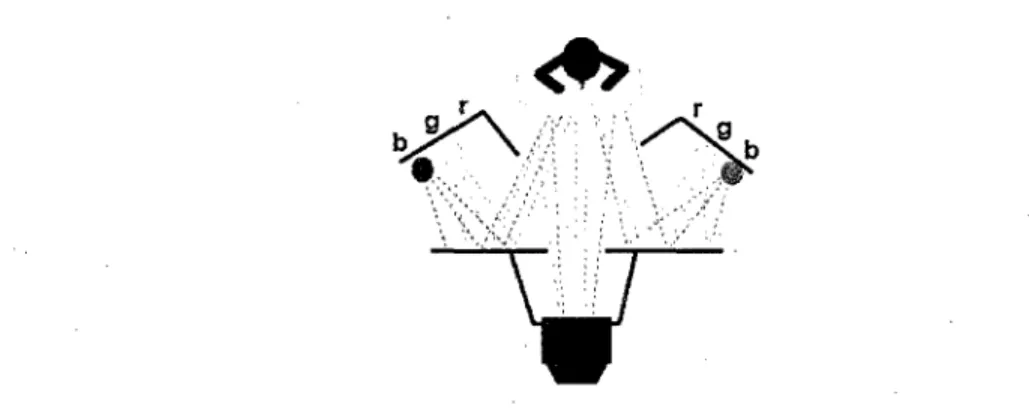 Figure 2.8 - Experience utilisee pour mettre en evidence 1'adaptation chromatique dans le  temps