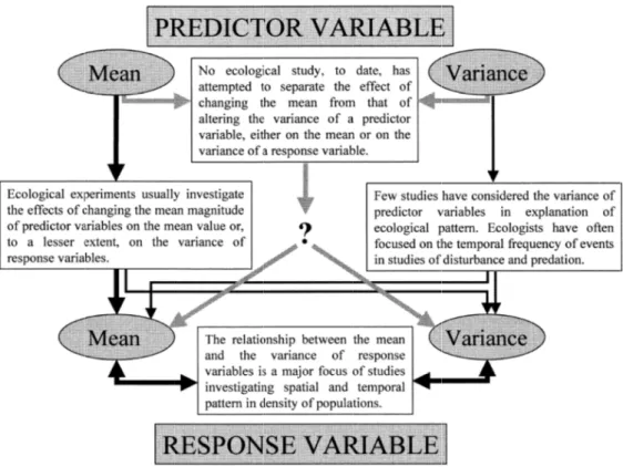 Fig.  I.4 :  Distinction  entre  moyenne  et  variance  des  variables  elles sont traité