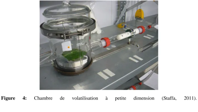 Figure  4:  Chambre  de  volatilisation  à  petite  dimension  (Staffa,  2011).
