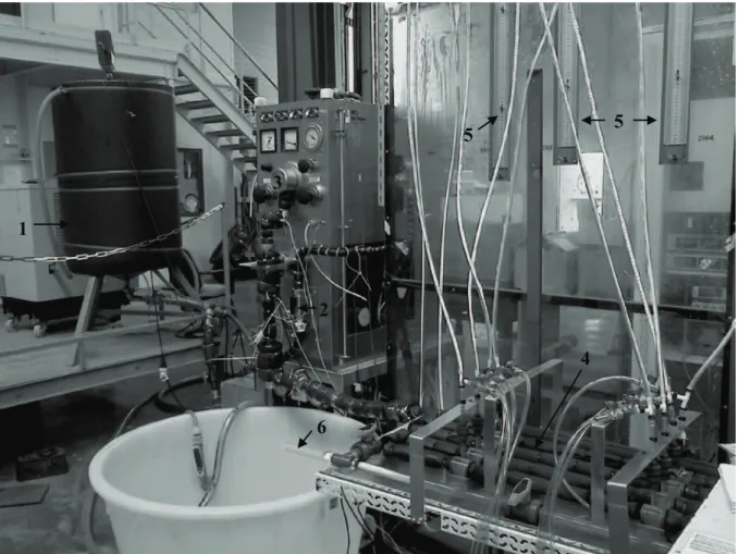 Fig. 3.8. Real representation of the experimental platform. 1. Refrigerated storage tank (200 l capacity)