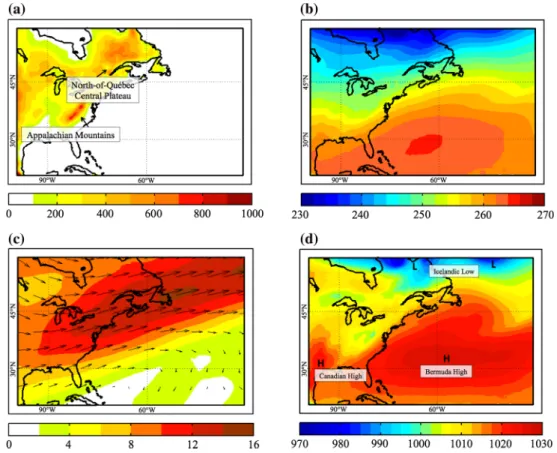 Figure  3 b displays the vertically averaged time-mean  temperature as simulated for the month of December  2004