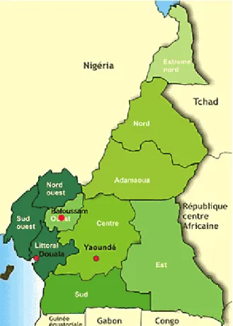 Figure 1 – Carte du Cameroun 
