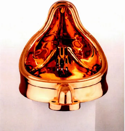 Figure  1  Sherrie Levine ,  F o untain  ( Aft e r Mar ce l Du c hamp :  A.  P .),  1991 ,  bronze ,  36 , 2 x 36 , 2 x  63 , 5 cm 