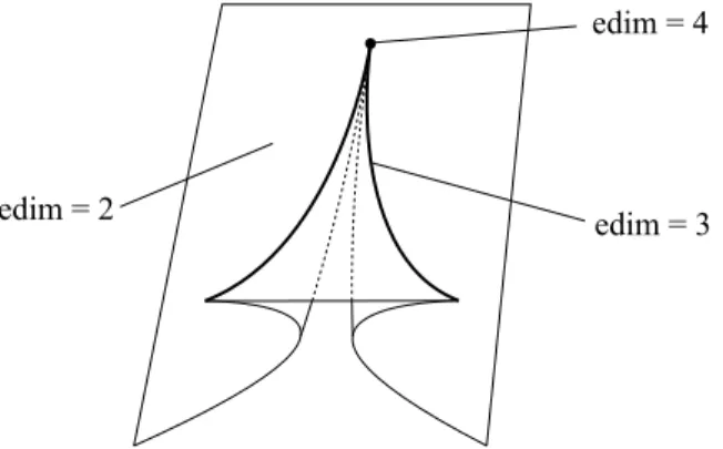 Figure 1.1: The open swallowtail Σ 2 ⊂ R 4
