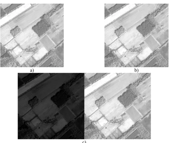 Figure 2.1 : méthode de visualisation de deux images : création d’une image intermédiaire (ou  mosaïque) qui contient les deux images à comparer