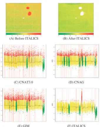 Fig. 1. Impact of spatial artifacts on genomic profiles. Image of an