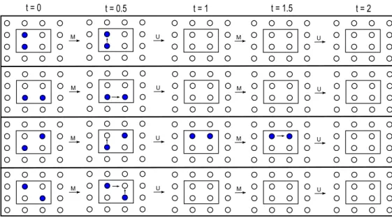 Figure 7: Actual level-0 errors containing 2 non-trivial topological charges get corrected within 2 time steps