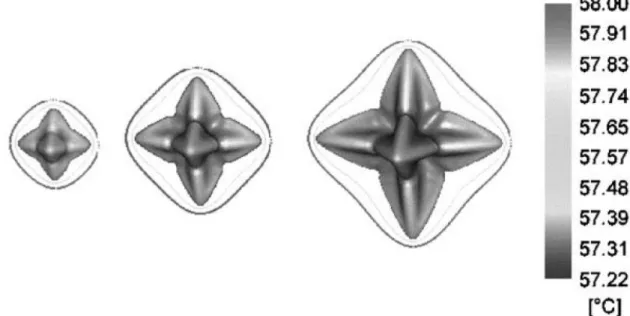 Figure  1.10 Example of the evolution of the dendrite envelope for a single equiaxed dendrite  [STE2005]