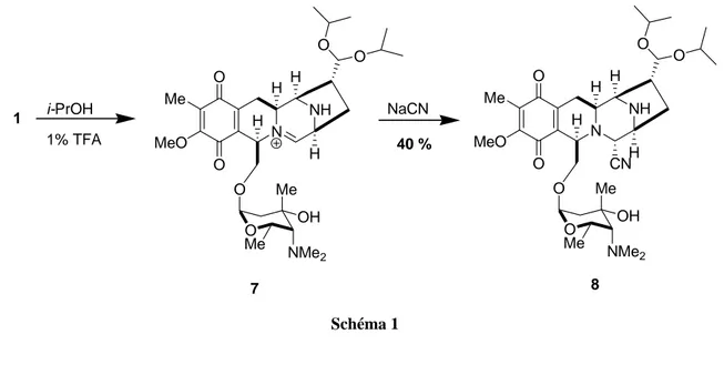 Figure 3 ).  Semi-synthèse d’un analogue 