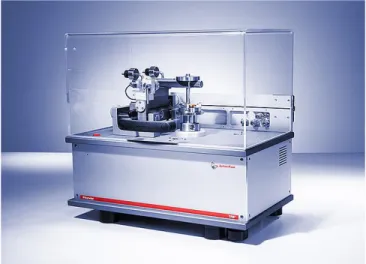 Figure  2-4-  The  pin-on-disk  apparatus  used  to  characterize  the tribological properties of the samples
