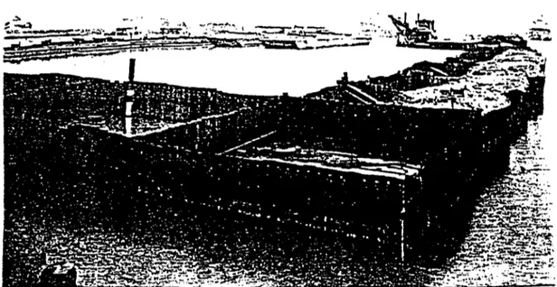 Figure 1-13 Batardeau au port de Black Rock (Dismuke, 1970) 