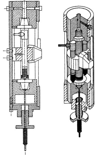 Fig, III. 4 : Appareil d'étalonnage des capteurs à corde vibrante sans raideur 