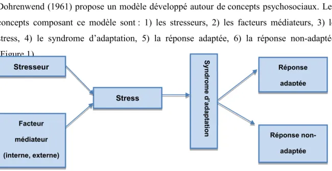 Figure 1. - Modèle du stress de Dohrenwend 