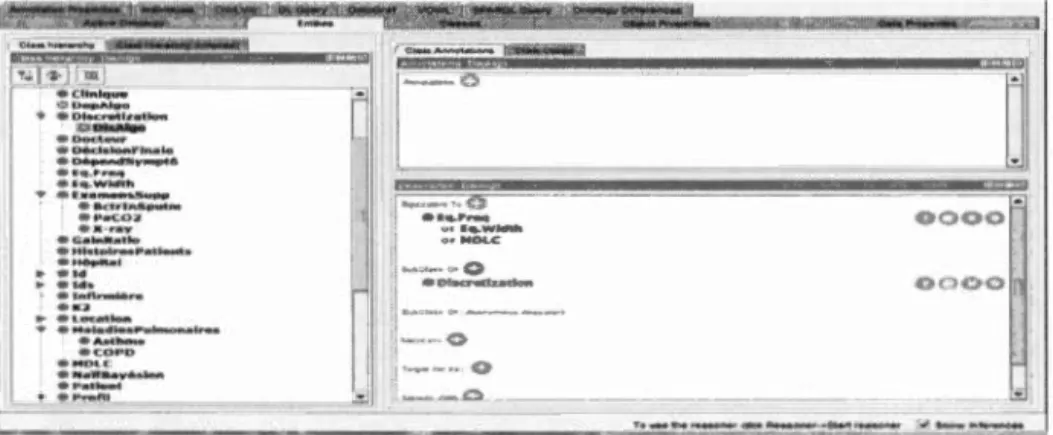 Figure 3.4 :  Interface du Prot égé  pendant la création de l'ontolo g ie MPOC 