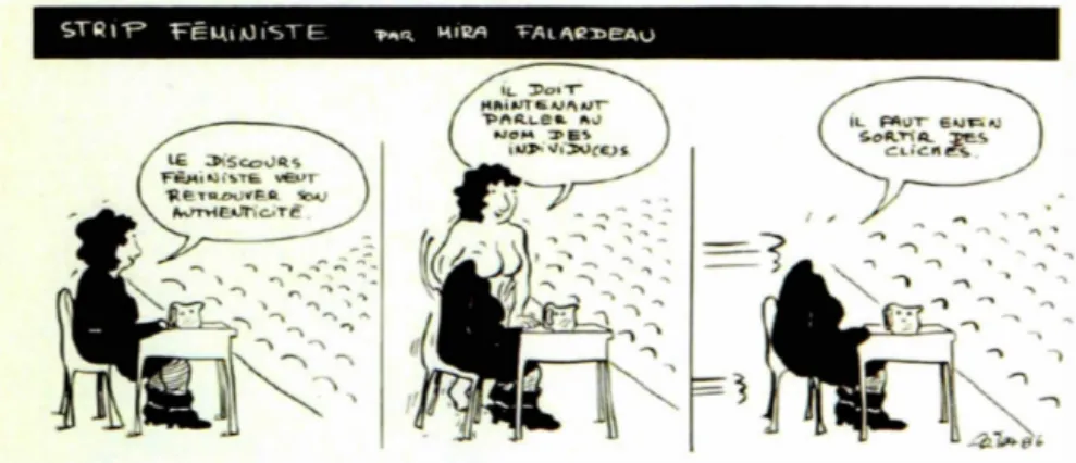 Fig.  20 - Fa l a rd ea u ,  M .  (1987).  Strip  fém ini s t e.  La  Vie  en  r os e ,  42 ,  p