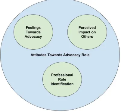 Figure 3: Emergent categories within the attitudes towards advocacy theme 