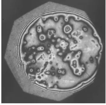 Figure 11 : Stabilisation d'un lm d'eau par du PEG adsorbé sur le verre