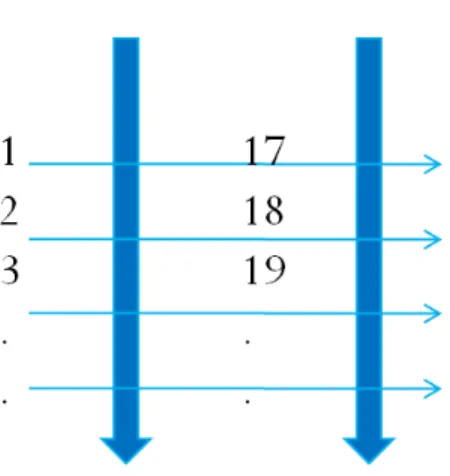 Figure 3.2 Electrodes number 1 to 16 are installed in one shank parallel to electrodes number 17 to 32 in another shank.