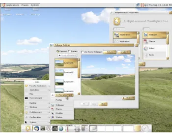 Figure 2.1 – Exemple d’interface WIMP avec des fenêtres, des icônes, des menus et l’utilisation d’un curseur pour pointer (source https: //en.wikipedia.org/ ).