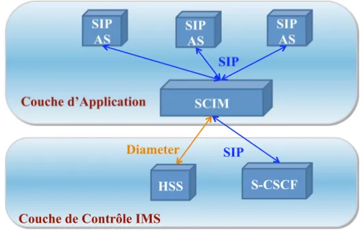 Fig. 3.4: Architecture de l'IMS-SCIM. 3.1.4 IMS-SCIM