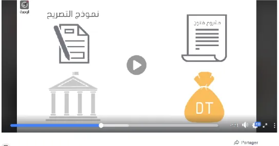 Figure  3  :  Capture  d'écran  de  la  vidéo  sur  le  projet  de  loi  sur  la  déclaration  d'intérêts  et  de  patrimoine  et  sur  la  lutte  contre  l'enrichissement illicite et les conflits d'intérêts, publiée sur la page Facebook d’Al Bawsala en ju