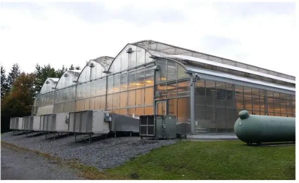 Figure 2.2.1 The high-performance greenhouse complex located at Laval University, Quebec 