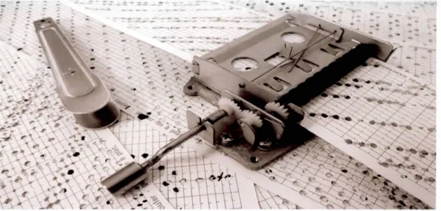 Figure 2.3- Componium  et  cartes  perforées {2013).  E xercices  de correspondance  des 