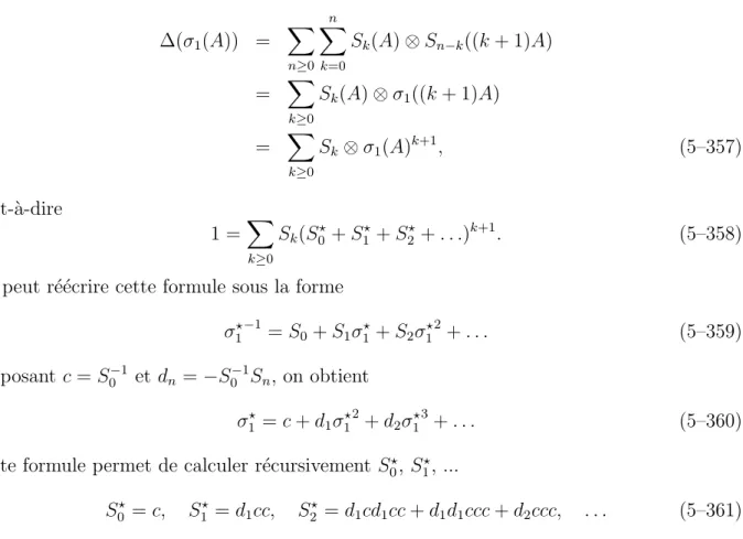 Figure 5.1 – Les termes S ⋆