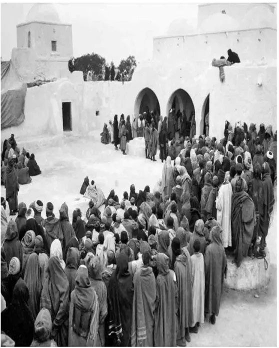Figure 6 et 7Le recrutement de l'armée francaise à la mosquée, île de Djerba (Tunisie), mars 1916