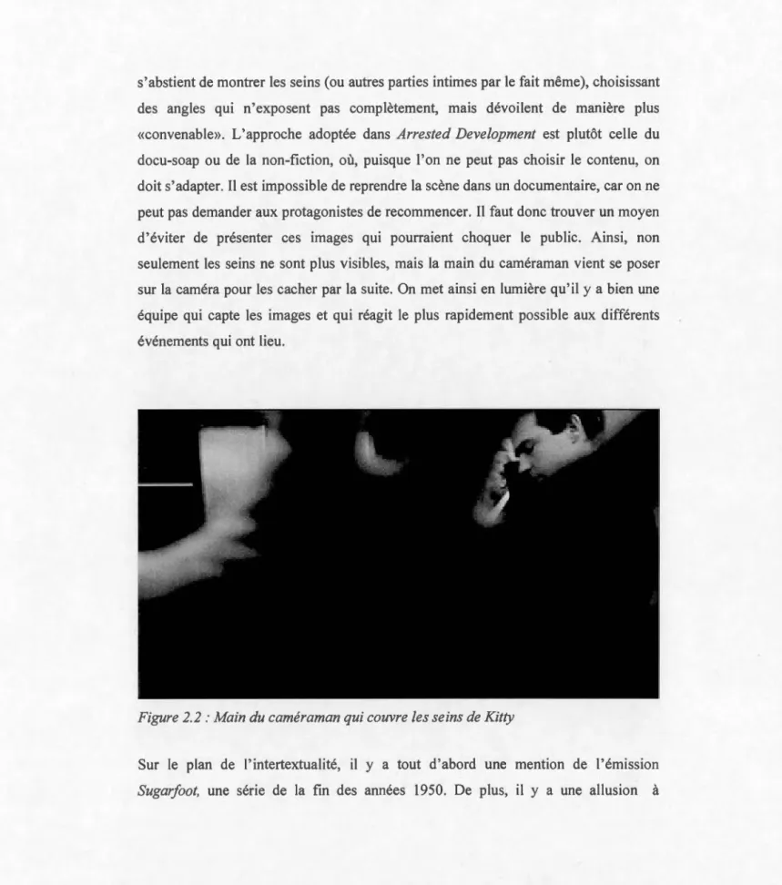 Figur e  2 . 2: Main  du  c am é raman qui  c ouvr e  l es se in s  d e  Kitty 