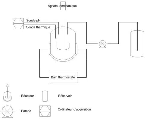 Fig. II.1 – Schéma du procédé de fabrication de poudres par co-précipitation  