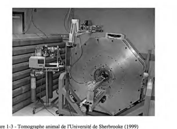Figure 1-3 -Tomographe animal de l'Université de Sherbrooke (1999) 