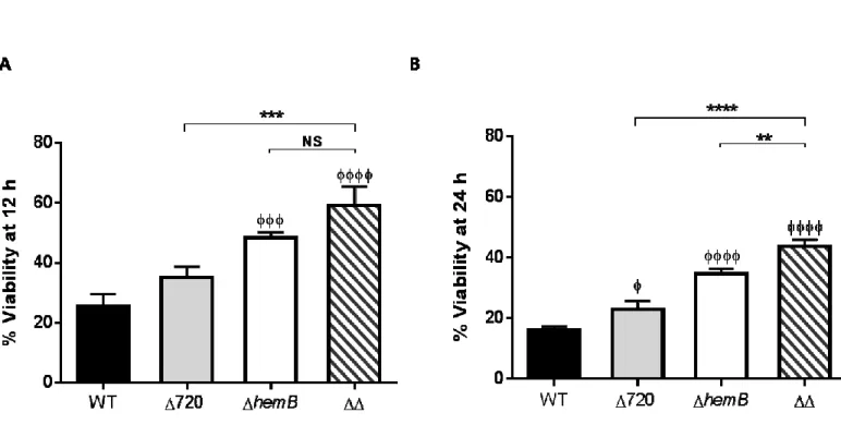 FIG.  4.  Viability  of  MAC-T  cells  infected  by  S.  aureus  ATCC  29213  (WT)  and  isogenic 