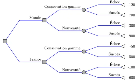 Figure 4.14 – Arbre de décision : Exemple de stratégie de déploiement d’une marque