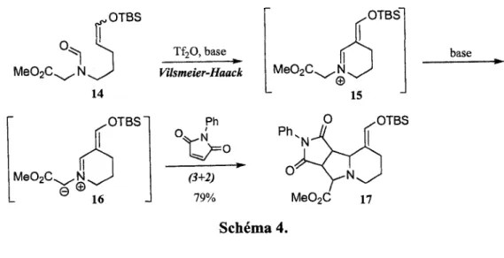 Figure 2. Formes de resonance d'un ylure d'azomethine. 