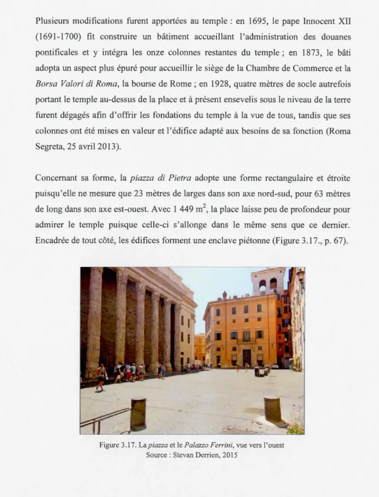 Figure 3  . 17.  La  piazza  et  l e  Palazzo Ferrini,  vue  ve r s  l ' ouest  Source  :  Stevan Derrien , 20 15 