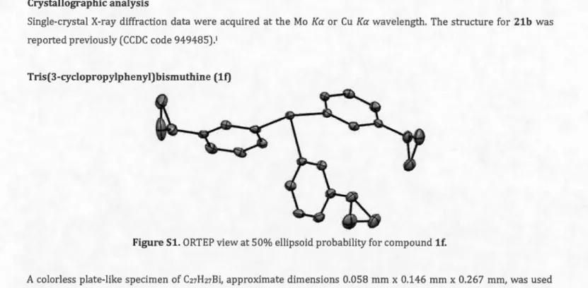 Figure  51.  ORTEP  view at 50% ellipsoid probability for compound  lf. 