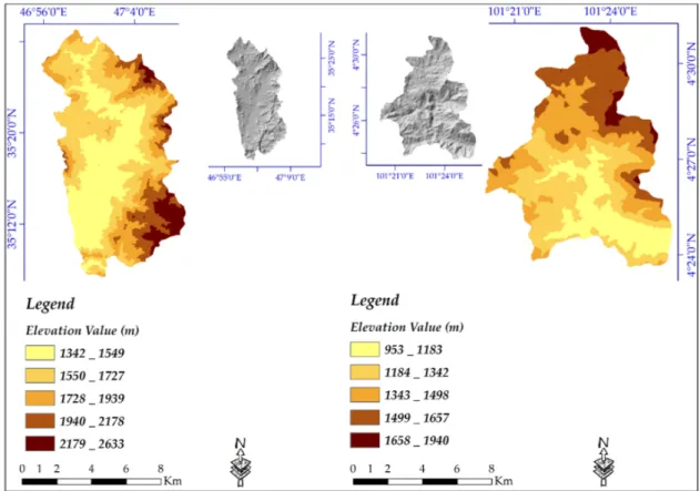 Figure 4. Extracted DEM from Sentinel_1 Satellite Data.4.2. Evaluation and Comparison of the 