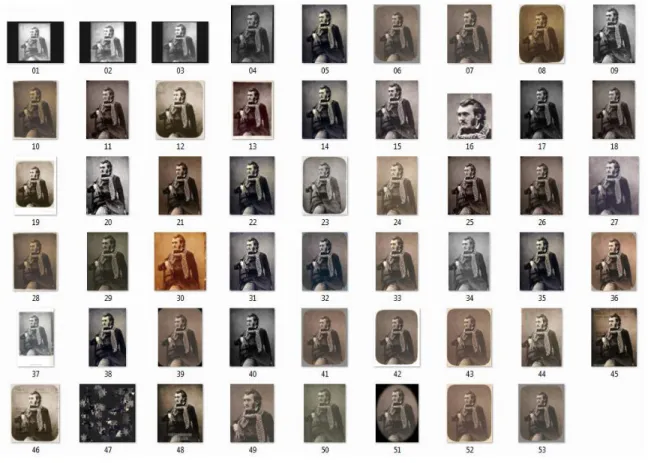Fig. 7: Copies of Nadar photography constituting the third dataset.