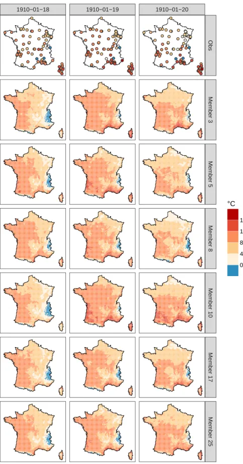 Figure 4. As for Fig. 3, but for mean temperature.