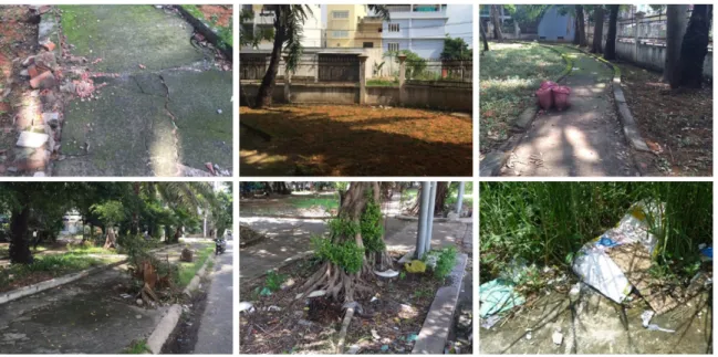 Figure 2. Figurations of damaged parks (in terms of deterioration and cleanliness). 